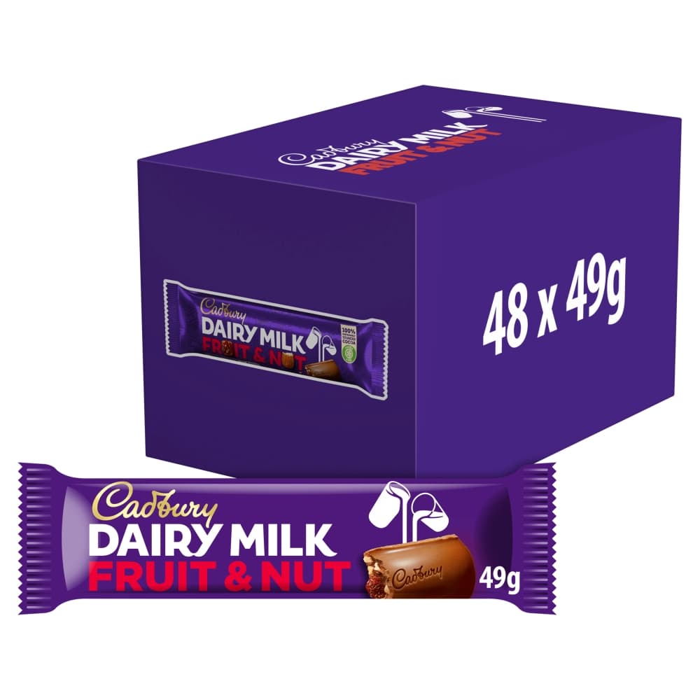 Cadbury Dairy Milk Fruit & Nut Chocolate Bar 49g