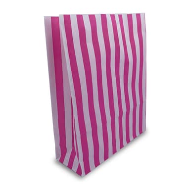 Accessories Large Pink Candy Stripe Paper Bags