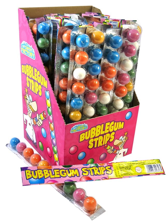 Crazy Candy Factory Bubblegum Strips