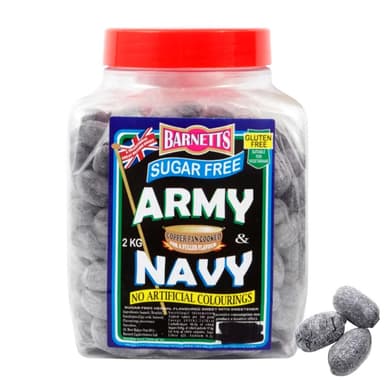 Barnetts Sugar Free Army & Navy 1 x 2kg Jar