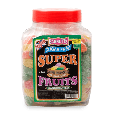 Barnetts Sugar Free Super Fruits - 1 x 2kg Jar
