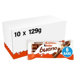 Kinder Bueno Duo Bar Milk Chocolate and Hazelnuts Lunch Box 129g