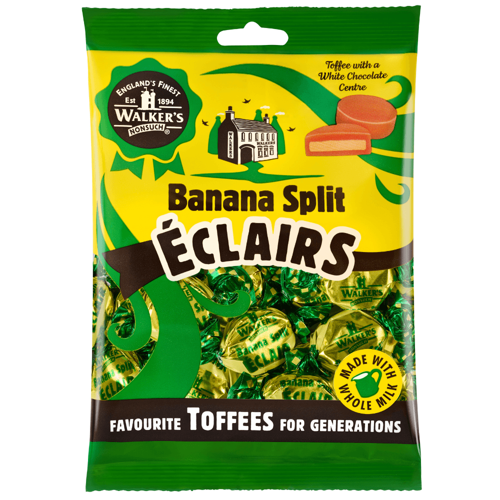 Walker's Nonsuch Banana Split Eclairs 150g