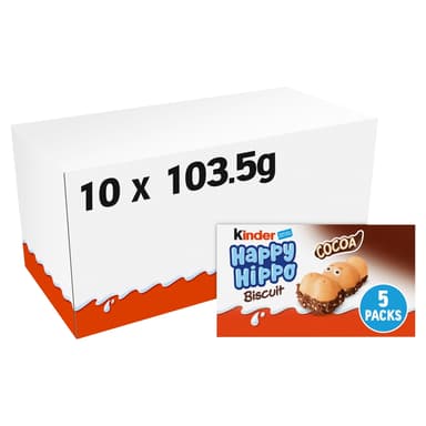 Kinder Happy Hippo Cocoa Cream 5 Pack - 10 x 103.5g Multipacks