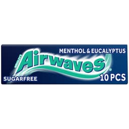Airwaves Menthol & Eucalyptus Sugarfree Chewing Gum 10 Pieces
