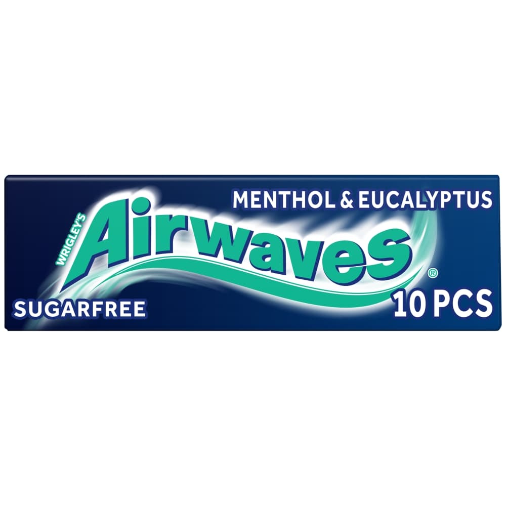 Airwaves Menthol & Eucalyptus Sugarfree Chewing Gum 10 Pieces
