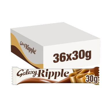 Galaxy Ripple Milk Chocolate Snack - 36 x 30g Bars