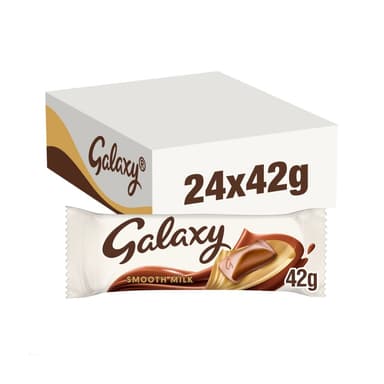 Galaxy Smooth Milk Chocolate - 24 x 42g Bars
