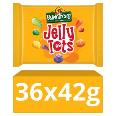 Rowntree's Jelly Tots Sweets - 36 x 42g Bags