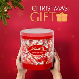 Lindt Milk Chocolate Santa Mini Drum 10g
