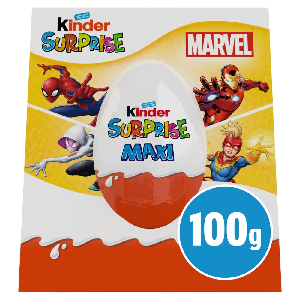 Kinder Surprise Large Milk Chocolate Easter Egg With Toy 100g