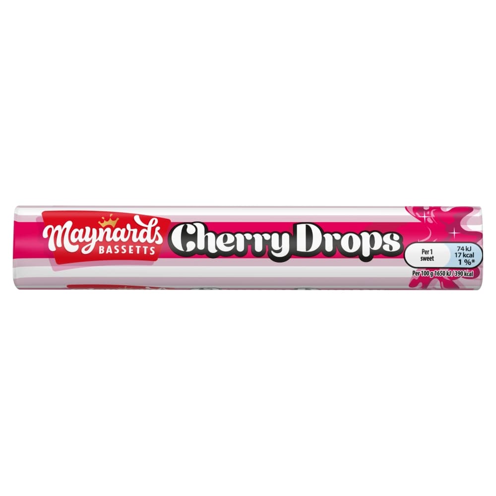 Maynards Bassetts Cherry Drops Roll 45g