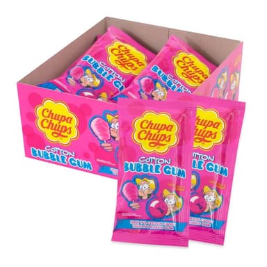 Chupa Chups Cotton Candy Bubblegum - 12 x 11g Packs