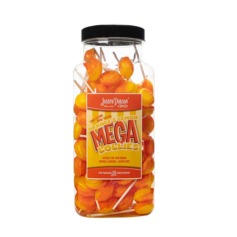 Dobsons Orange & Lemon Mega Lollies Jar