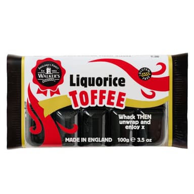Walker's Nonsuch Liquorice Toffee Bars 100g