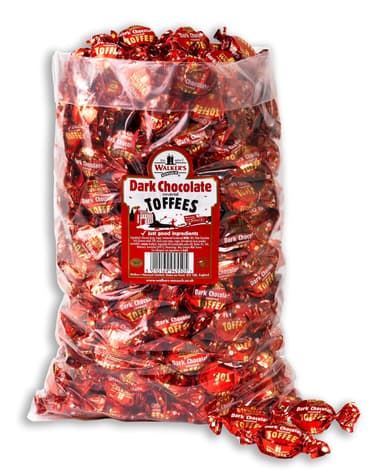 Walker's Nonsuch Dark Chocolate Covered Toffees - 1 x 2.5kg Bag