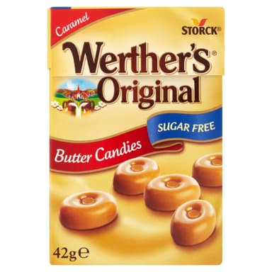 Werther's Original Sugar Free Caramel Butter Candies  - 10 x 42g Boxes