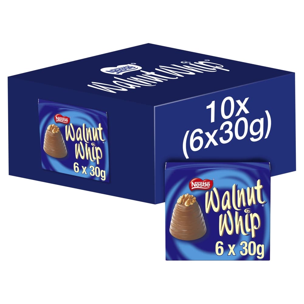 Walnut Whip Chocolate Gift Box 6 Pack 180g