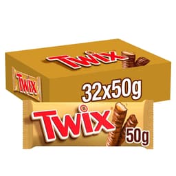 Twix Chocolate Biscuit Twin Bars 50g