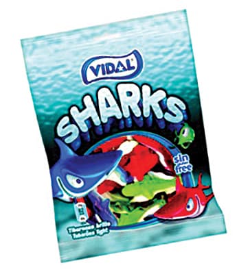 Vidal Sharks Bags 100g