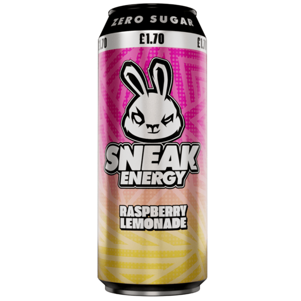 Sneak Energy Rapsberry Lemonade Cans 500ml £1.70 PMP
