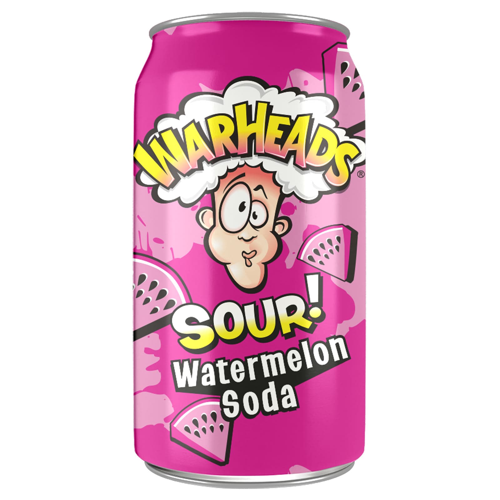 Warheads Sour Watermelon Soda Cans 330ml
