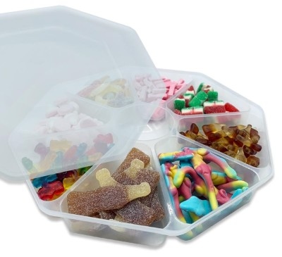 The 8 Section Nibbles Platters are an easy way to put on a Christmas snack that everyone can enjoy!