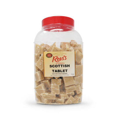 A jar of Ross’s of Edinburgh Scottish Tablets