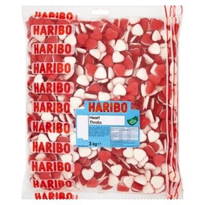 A bag of Haribo Heart Throbs