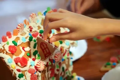 The most delicious of Christmas crafts, the gingerbread house may not last too long!