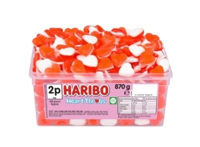 A box of Haribo heart throbs