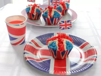 Union Jack themed Party Food
