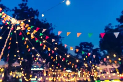 An evening street party