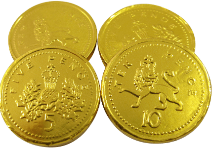 chocolate coins