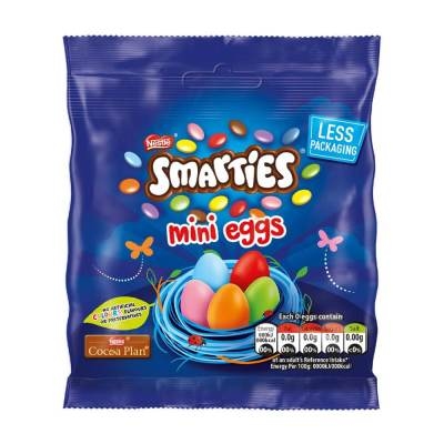 A bag of Smarties Mini Eggs
