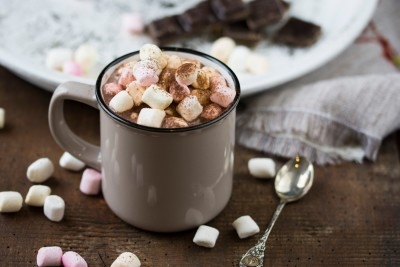A few extras, like marshmallows and cream, will turn a hot chocolate into something special. It's just a fact.