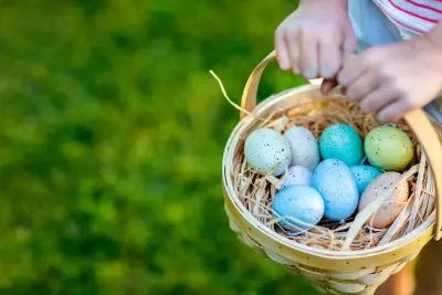 Easter egg hunt basket