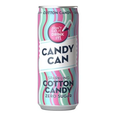 Candy Can Cotton Candy zero sugar sparkling drink