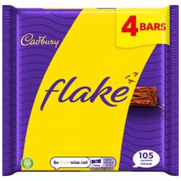Cadbury Flake Chocolate Bar 4 Pack 80g