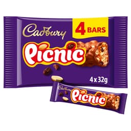 Cadbury Picnic Chocolate Bars 4 Pack