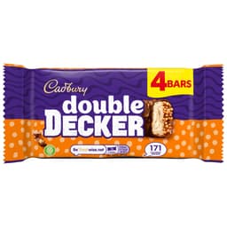 Cadbury Double Decker Chocolate Bar 4 Pack 149.2g