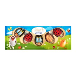 Lindt Easter Milk Chocolate Fun Bugs & Bees 5 Pack 50g