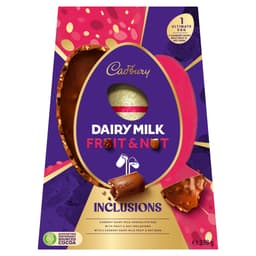 Cadbury Dairy Milk Fruit & Nut Inclusions Ultimate Chocolate Easter Egg 400g