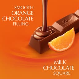 Lindt Lindor Orange Milk Chocolate Treat Bar 38g