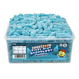 Sweetzone Fizzy Blue Raspberry Bottles 1p Tub