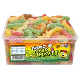 Sweetzone Halal Sour Snakes 5p Tub