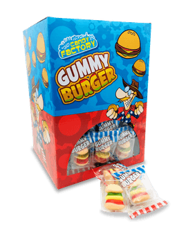 Crazy Candy Factory Mini Gummy Burgers 10g