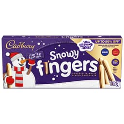 Cadbury Fingers Biscuits Limited Edition Snowy Box 115g