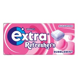 Extra Refreshers Bubblemint Sugarfree Chewing Gum Box 19g