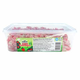 Candy Realms Sweetshop Fizzy Strawberries 1p Tub 1.02kg